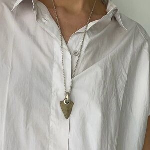 Parts Of 4 Arrowhead Link Amulet Necklace